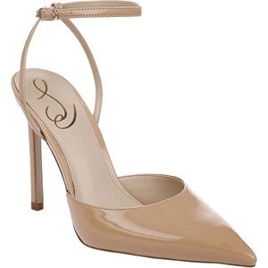 Avril Womens Buckle Ankle Strap Pumps